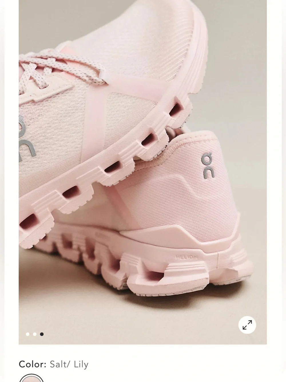 On Running Cloud X 4 AD Sneakers in Salt/ Lily women size 9 gently used